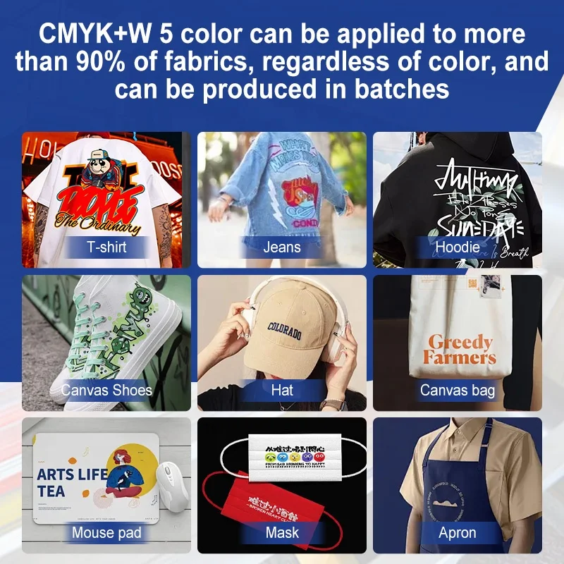 Double XP600 Printheads Printing Machine 30cm DTF Printer For T Shirt Printing