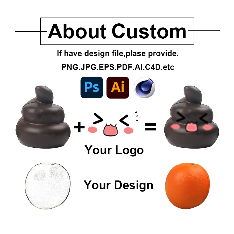 Promotional Gifts Pressure Reduction Custom Logo Color Printing Round pu Foam Anti Squeeze Toys Stress toys for children