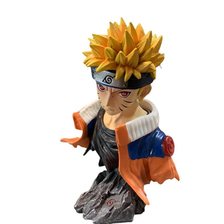 Anime action figure narutoeds Exquisite mini Half body statue PVC model toy for decoration