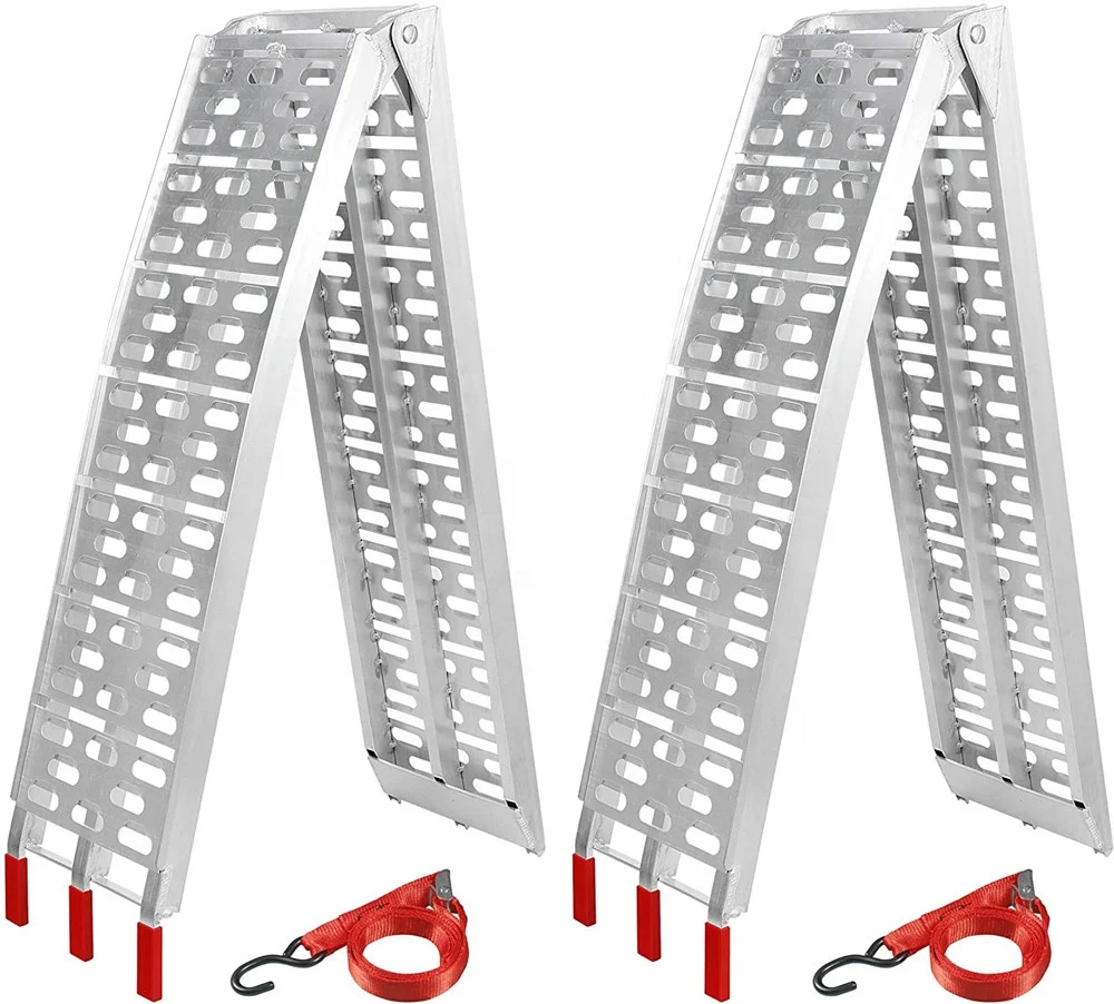 High quality 340KG portable ramp car aluminum loading ramps adjustable ramp for ATV