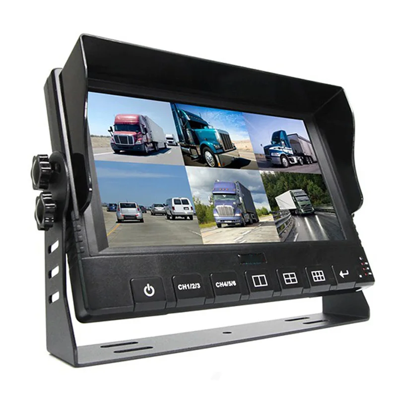 6CH 1080P Touch Screen DVR monitor Driver Aid Camera System Vehicle Reversing aid and fleet management with 4G GPS