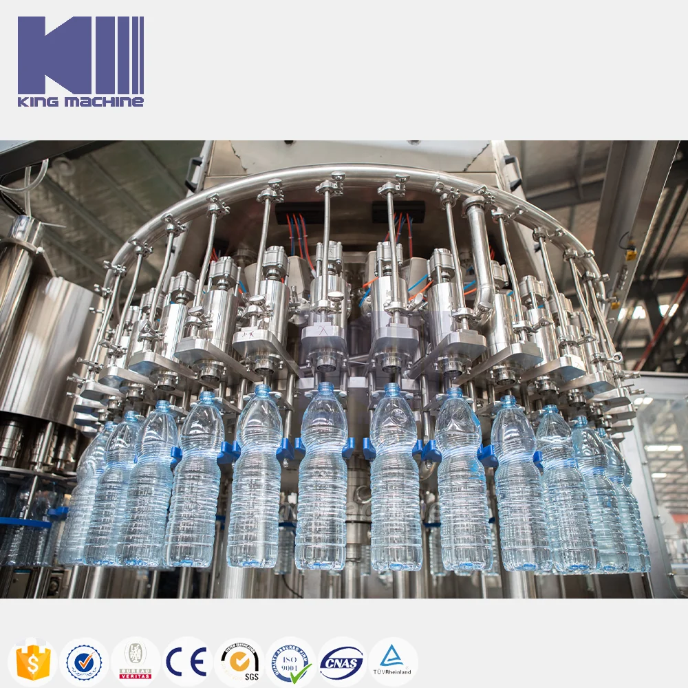 Leading OEM factory 5000BPH automatic 3 in 1 small scale water bottling machines production line