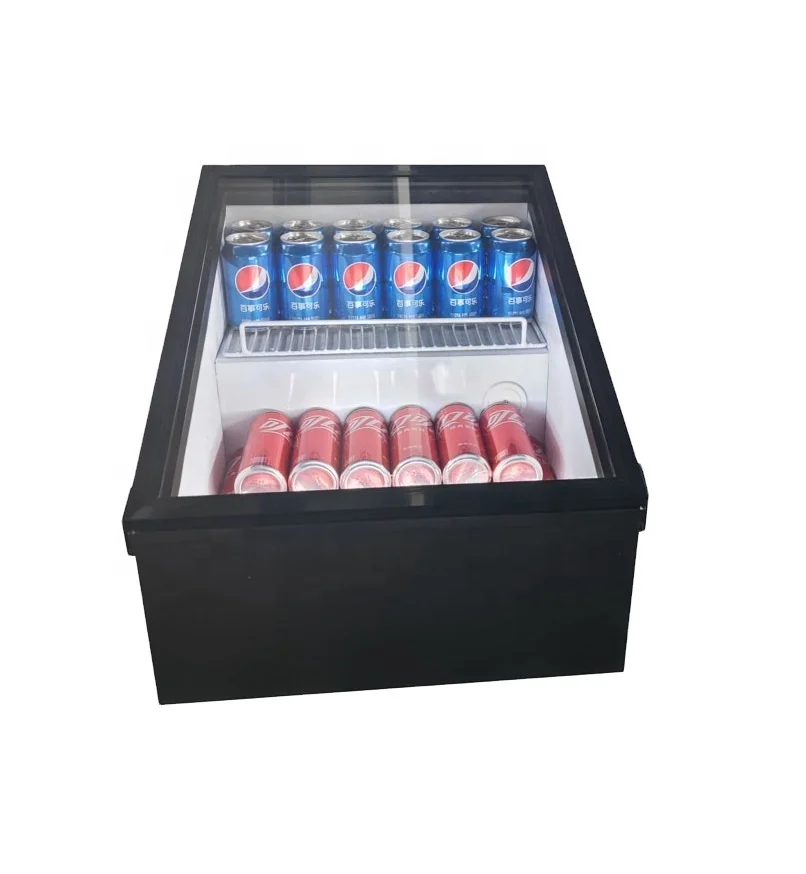 30L Chocolate Mobile Cooler Beverage Display Mini Compact Refrigerator