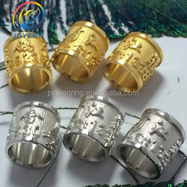 High quality Gold pigeon rings bird rings bird bands poultry leg band chicken ring