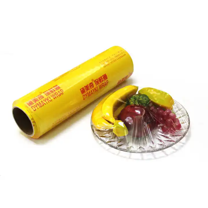 Food Grade PVC Cling Film Roll Packaging Candies Chocolates Snacks Sugars Milks Lollipops Pets Foods Cakes Custom Logo Printing