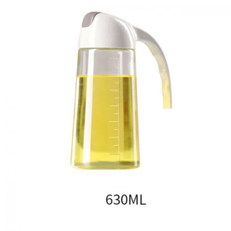 Kitchen Cooking Seasoning Bottle Oil Sauce Vinegar Glass Leakproof Condiment Container Auto Flip Olive Oil Dispenser Bottle