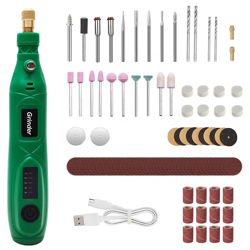 USB rechargeable mini electric grinder rotary grinder nail grinding tool DIY electric drill 508 jewelry polishing