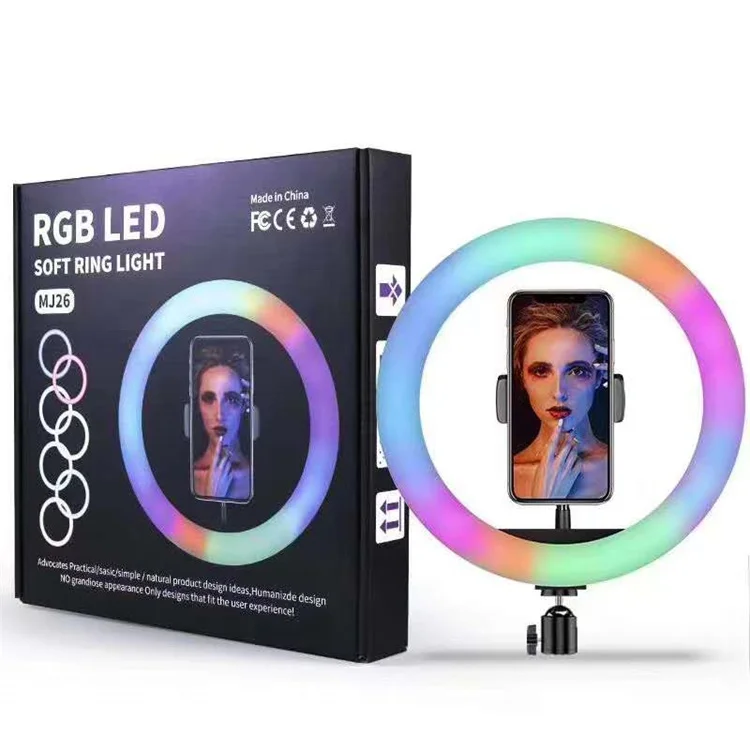 MJ26 mj33 mj45 mj56 ring light selfie stick ring light with tripod stand  12 inch 22 inch 26CM 56CM