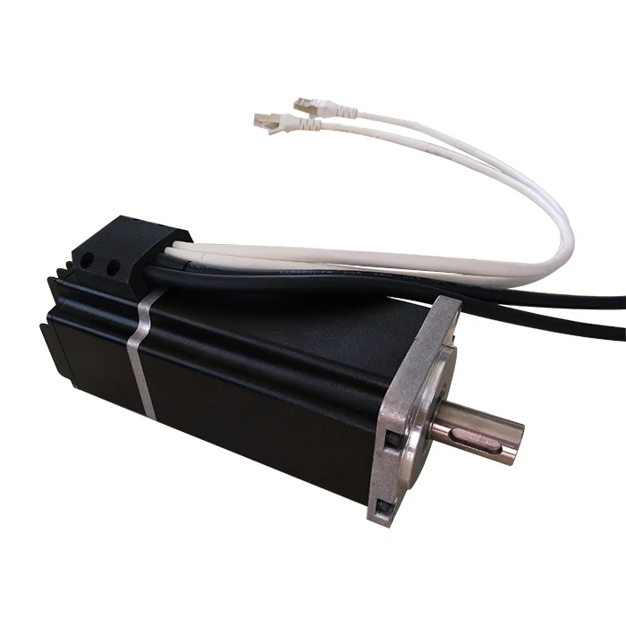 China supplier three Phase 60mm 200w EtherCAT dc integrated Permanent magnet synchronization Servo Motor with driver kit