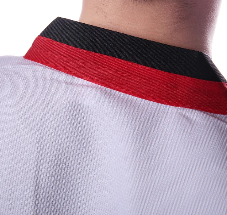 Одежда для боевых искусств униформа тхэквондо dobok wtf белый костюм детей и взрослых