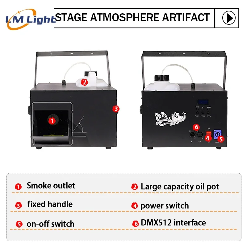 LM factory stage effect equipment fog mist machine DMX512/remote control  hazer machine 1500W for DJ disco nightclub Bar