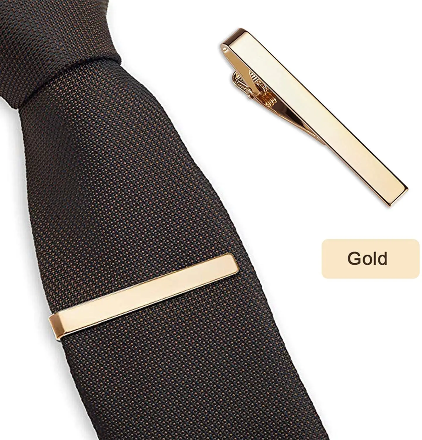 Classic Men Tie Pin Clips of Casual Style Tie Clip Fashion Jewelry Exquisite Wedding Tie Bar Silver And Golden Color