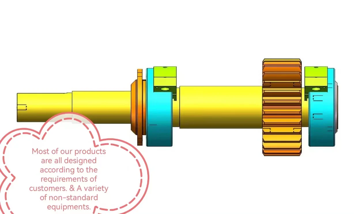 Environmental protection dust removal equipment Non-standard equipment manufacturing Main-drive shaft shafting (right)