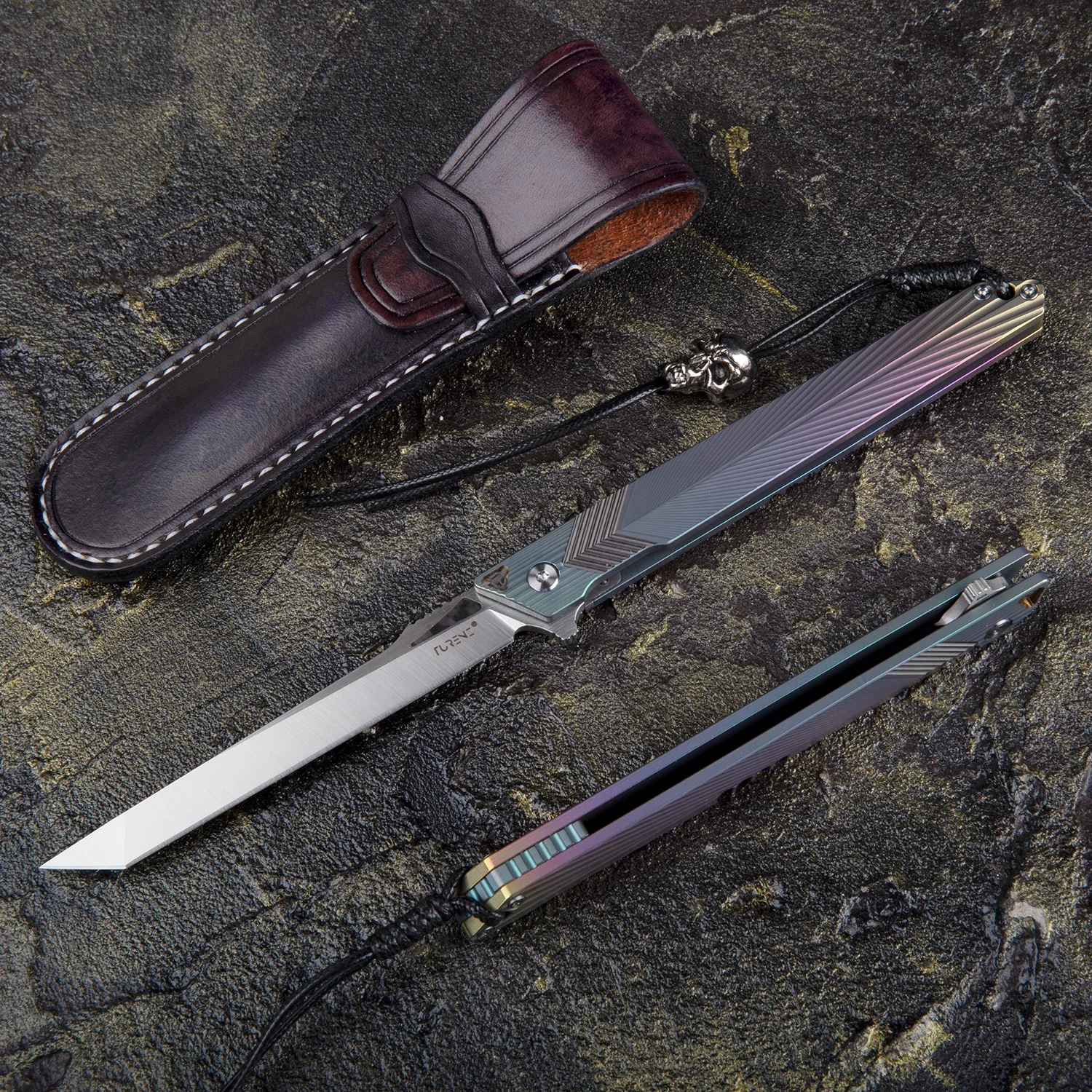 4in M390 Steel Blade Titanium Handle EDC Folding Hunting Knives for Men Outdoor Survival Tactical CEO Gentlemen Pocket Knife