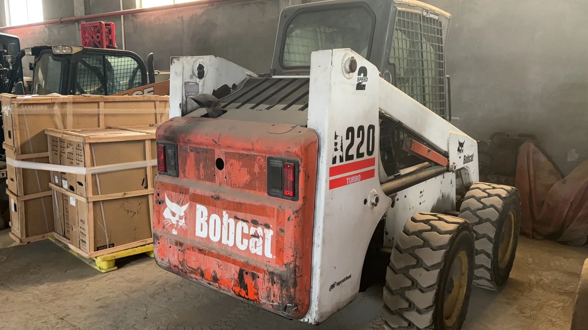 Origin USA Used Bobcat Skid Steer Loader A220 Mini Bobcat Loader in Good Condition