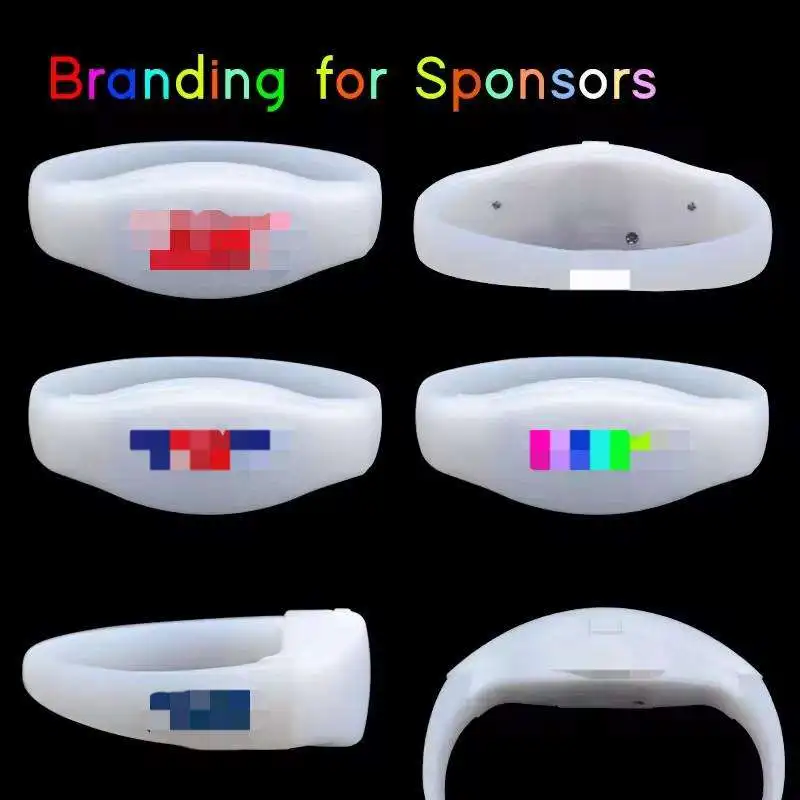 Luminous bracelet led flashing bracelet remote controlled LED light bracelet