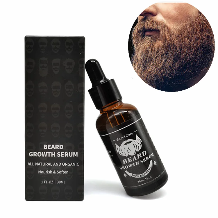 Собственная торговая марка уход за бородой 100% натуральное органическое укрепляющее масло для бороды роста волос эфирное мужчин