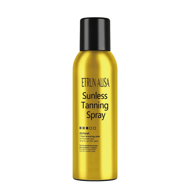 Private Label Natural Indoor instant Moisturizing Water Resistant sunless tanning solution spray