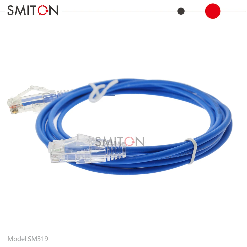 1m 3m 5m 10m 20m RJ45 UTP Cat6 Slim Patch Cord Copper