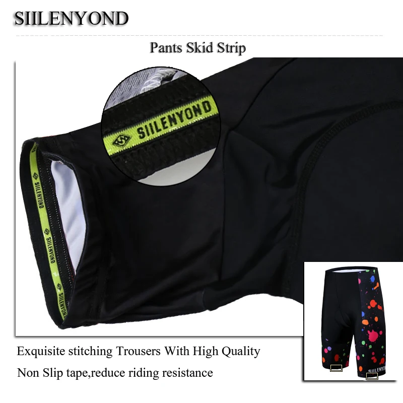 
Women Shiny Polyester Sexy Hot 18 Girls Compression Bike Padded Shorts Mountain Cycling Bib Trouser Riding Pants 