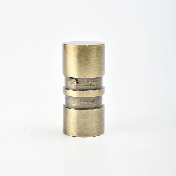 Manufacturer European High Quality Curtain Rods Set Metal Curtain Rods With Glass Finial