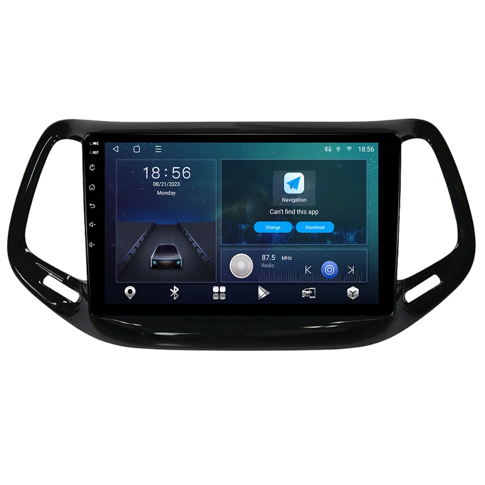 8 ядер 4G WIFI сенсорный экран GPS навигация видеоплеер DSP стерео Android мультимедиа Carplay радио для джип компас 2017 2018