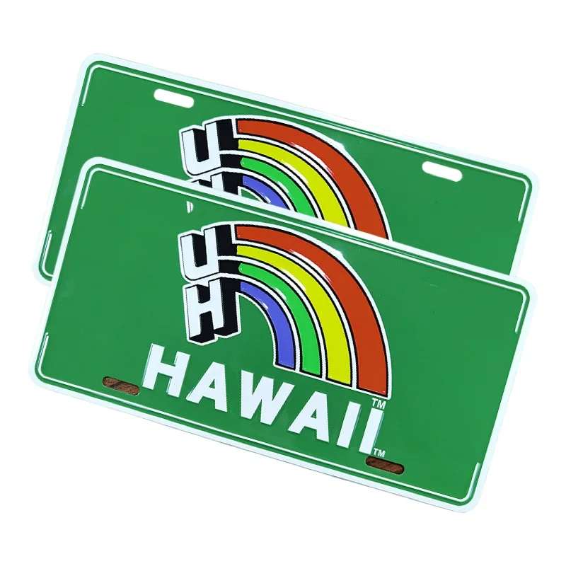 Custom  Design Embossed Car Number Plate Souvenir Metal Car License Plate Decorative Aluminum Car Plates Wholesale