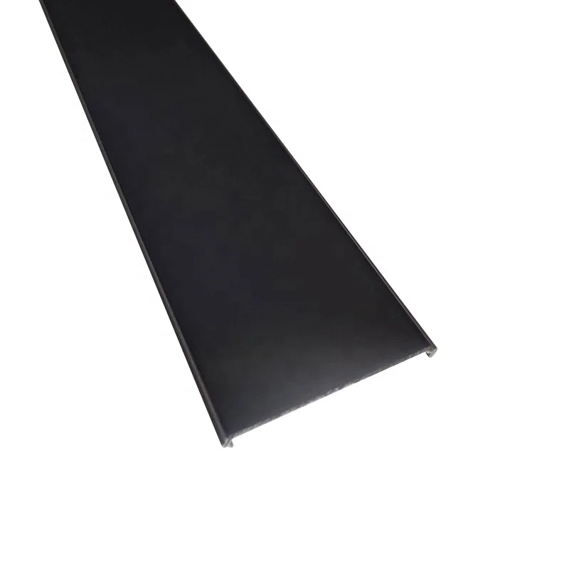 New line lights high transparency black invisible PC lampshade Surface mounted hidden black linear light U-shaped flat cover