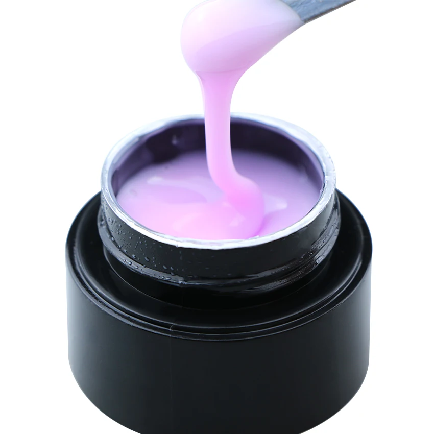 1kg Private Label OEM/ODM jelly liquid uv gel nail polish No Heat No Burn Hard Gel extension nail extension with UV lamp