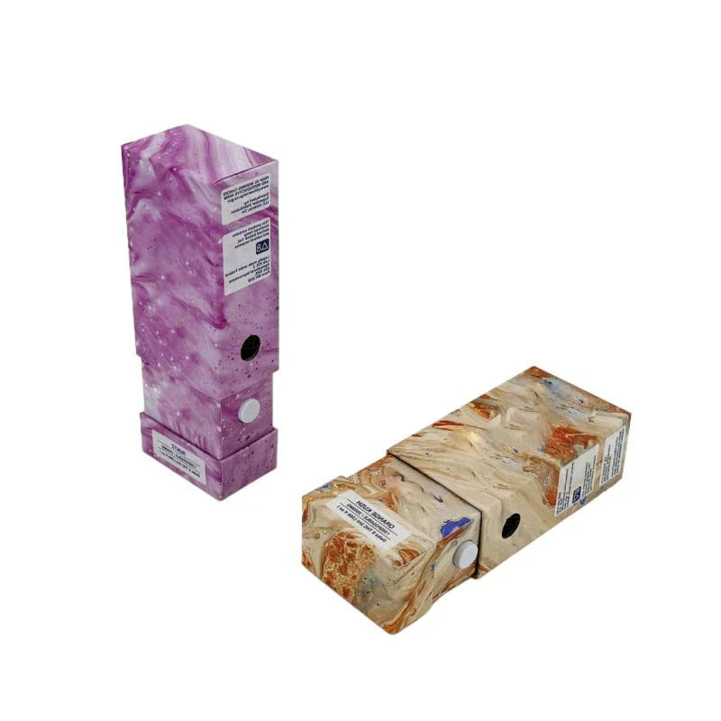 Custom Logo 510 Glass Packaging Slide Boxes White Drawer Paperboard Box Full Ceramic Device Laser Food Gift Sliding Packaging