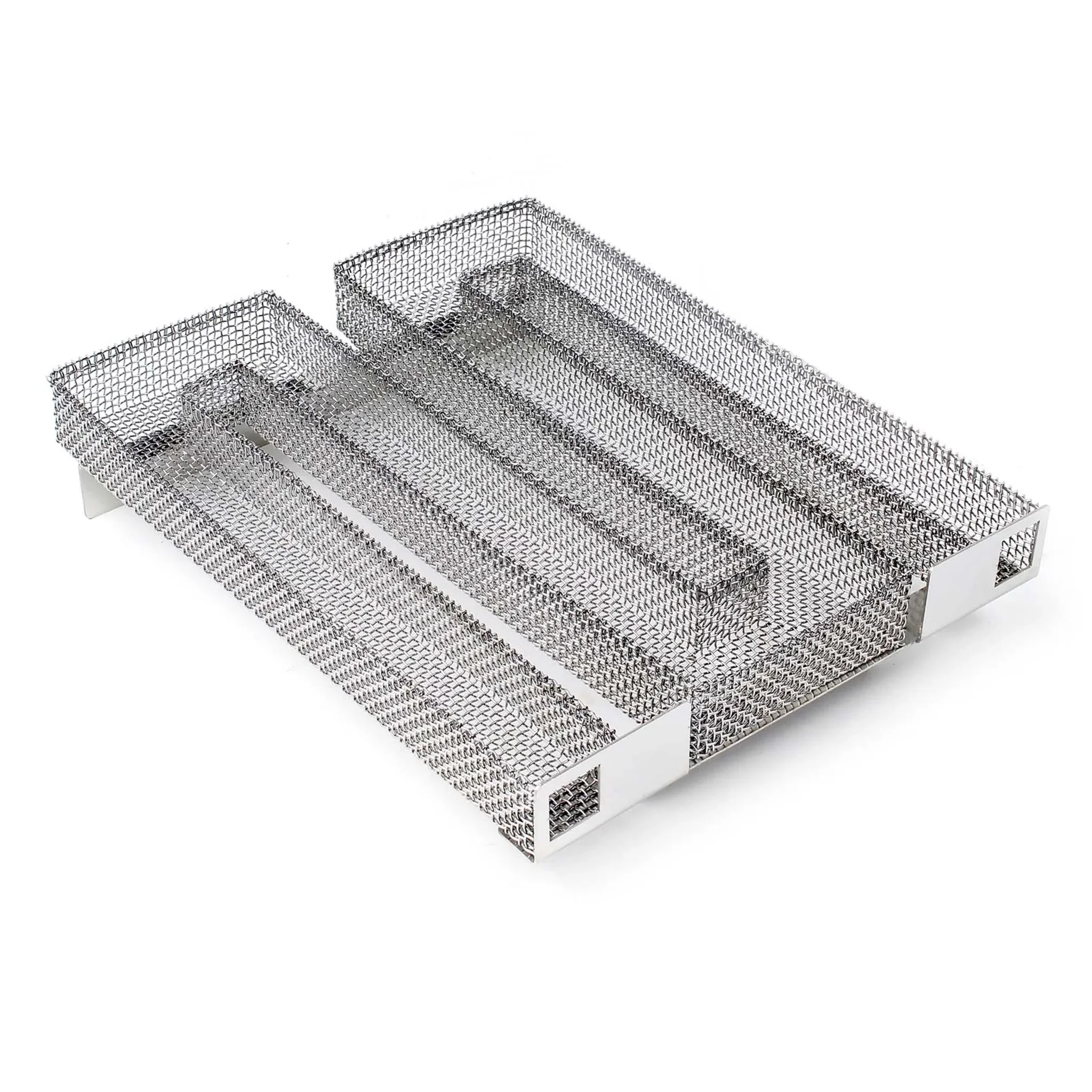 Wood pellet smoker tray made of stainless steel BBQ smoke box add flavor to your roasting food