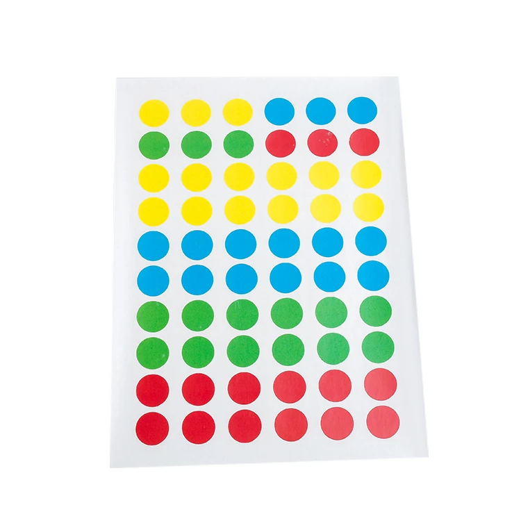 China Factory Self Adhesive Colorful Dots Label
