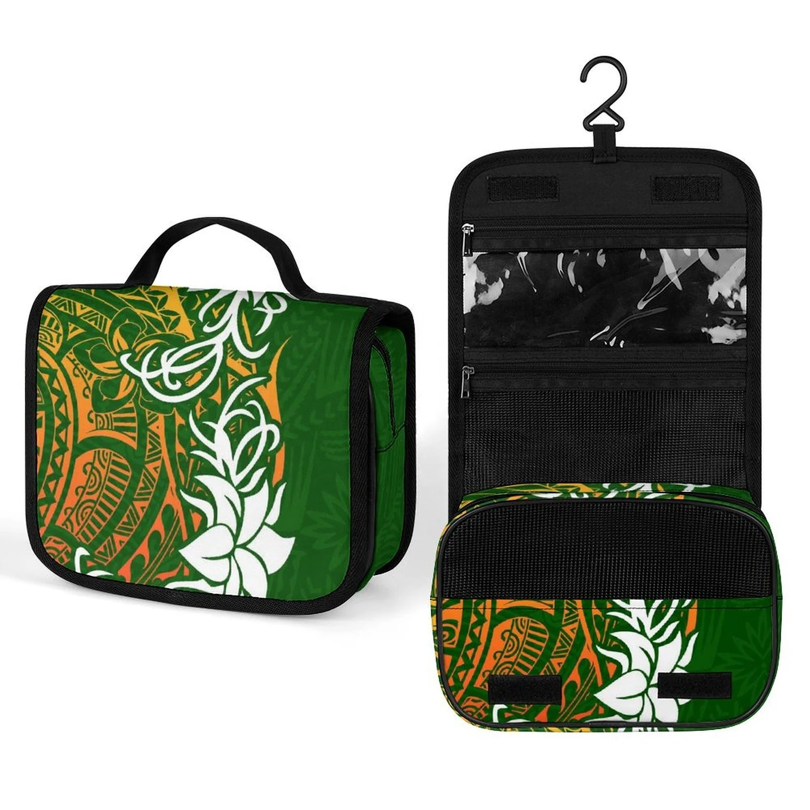 Customized On Demand Tribal Design Wholesale Toiletry Bag Travel toiletry Bag Organizer Hygiene Dop Kit with Hook