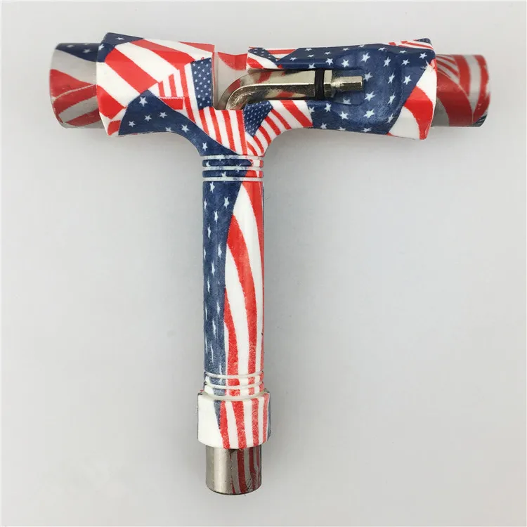 Logo custom Skateboard tools T wrench with digital printing