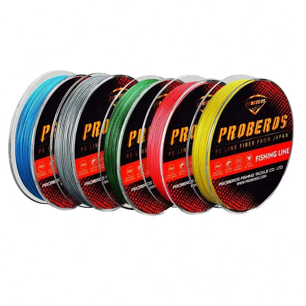 9 Strands Braided Fishing Line 100M 4 Weaves Braid PE Fish Line Multifilament Saltwater Line 15LB-100LB