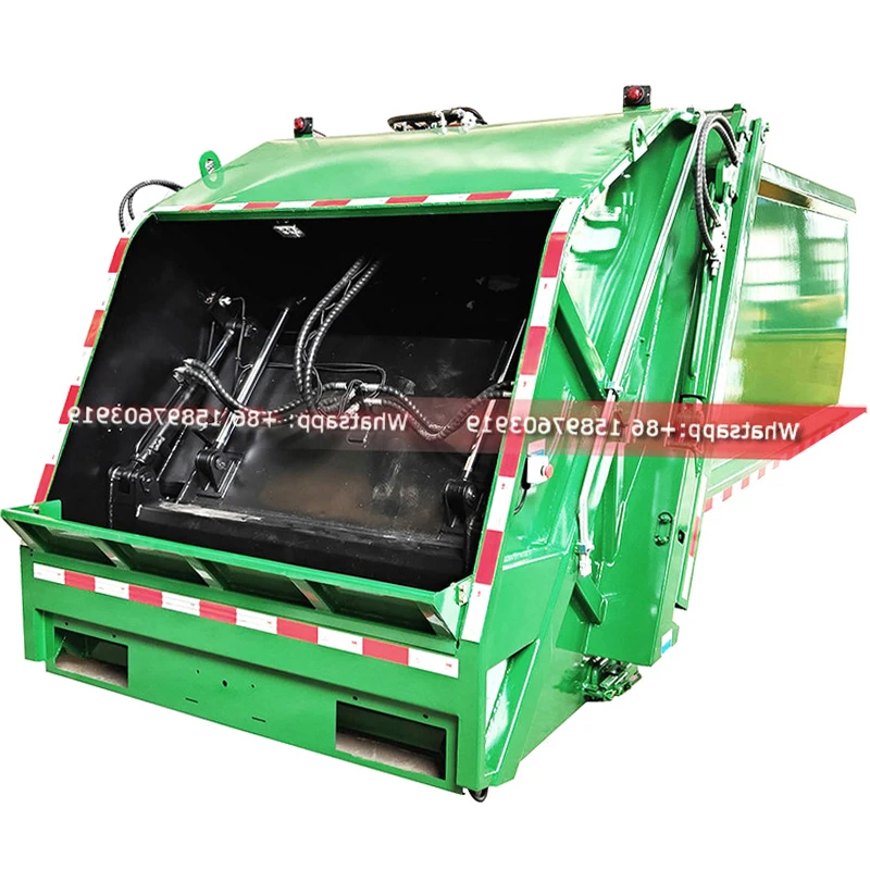 Customized Rear Loader Garbage Compactor Truck Body 8cbm Hydraulic Compactor Garbage Upper Box Factory for Sales