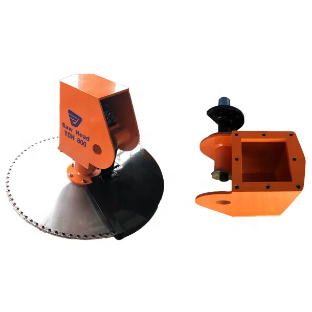 KINGER excavator accessories saw head attachment log grapple saw saw blade attachment for cutting tree