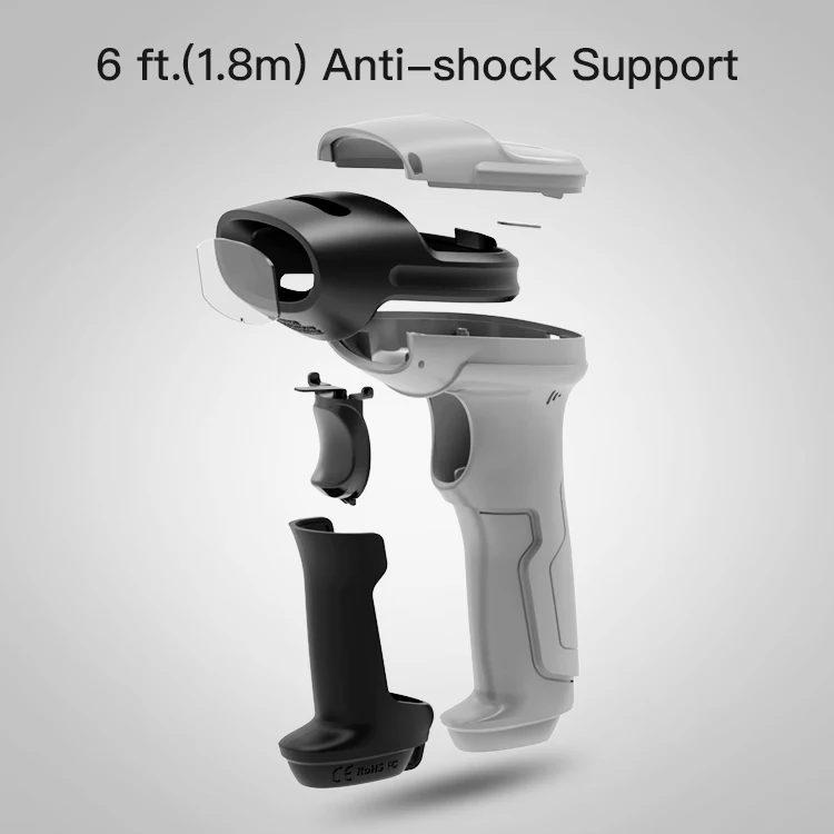 Inateck Cheap Android Barcode Scanner Bluetooth Bar Code Reader USB Barcode Android Scaner for POS Logistic
