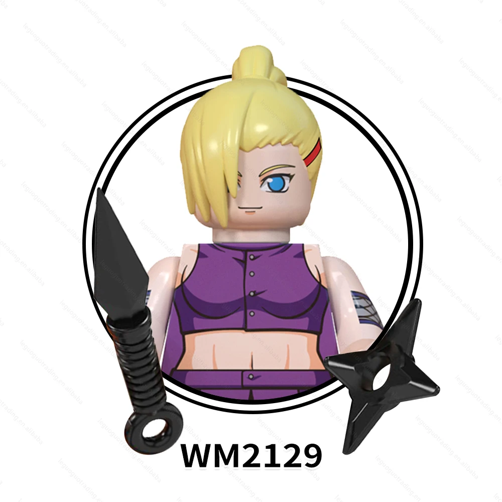 WM6110 Аниме фигурки Hyuga Hinata Inuzuka Kiba Yuhi Kurenai подарки Juguetes DIY наборы строительных блоков детские игрушки