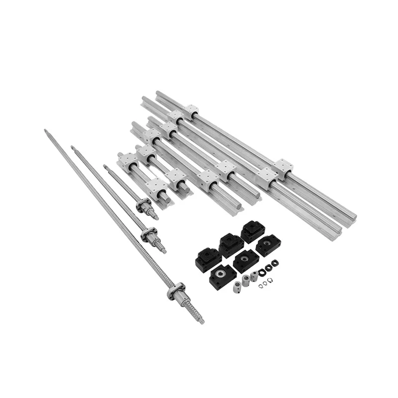 Лучшие продажи SBR20 линейные рельсы + 3 шарикового винта RM1605-350/650/1050 мм + BK/BF 12 ЧПУ комплект