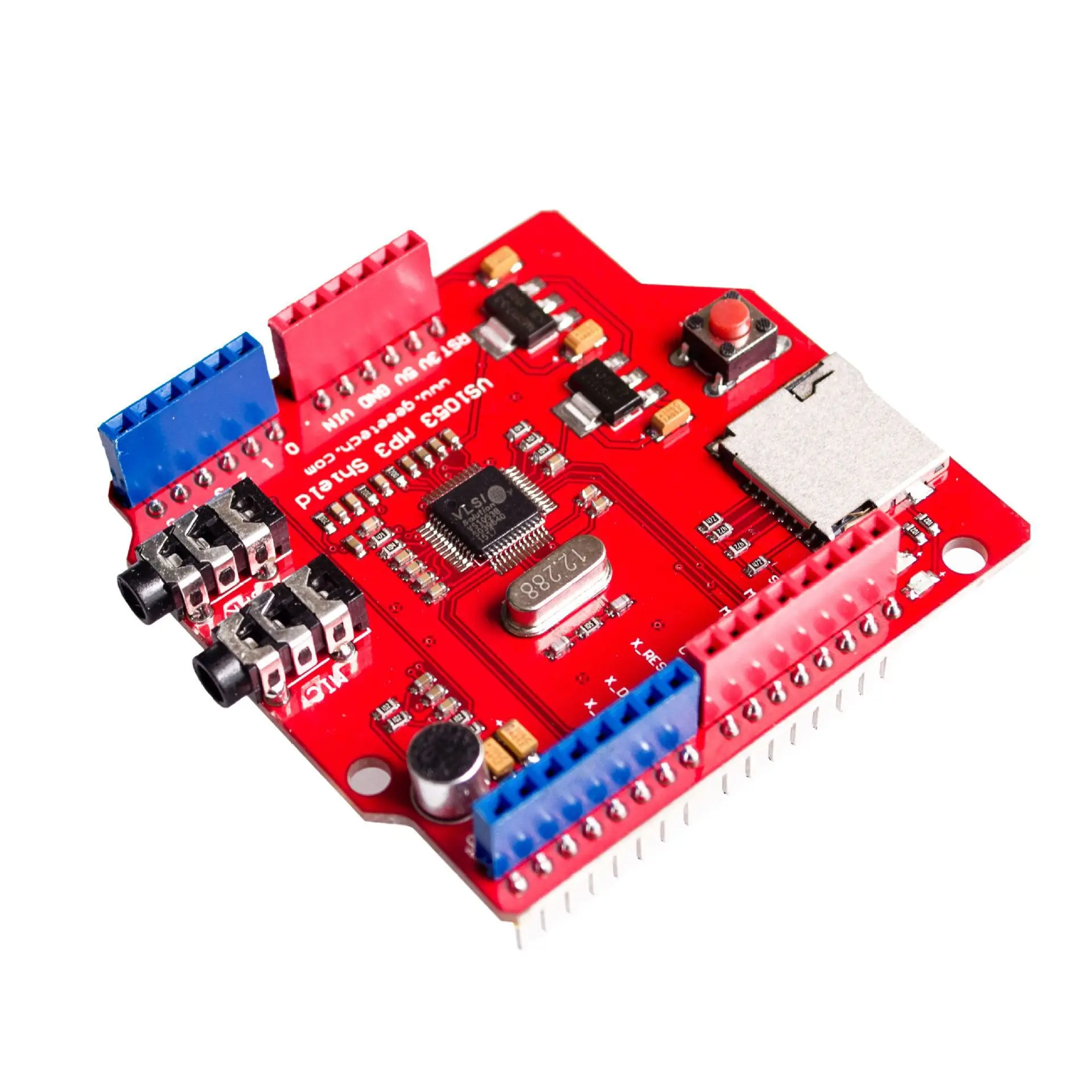 VS1053 VS1053B Stereo Audio MP3 Player Shield Record Decode Development Board Module With TF Card Slot For Arduino UNO R3