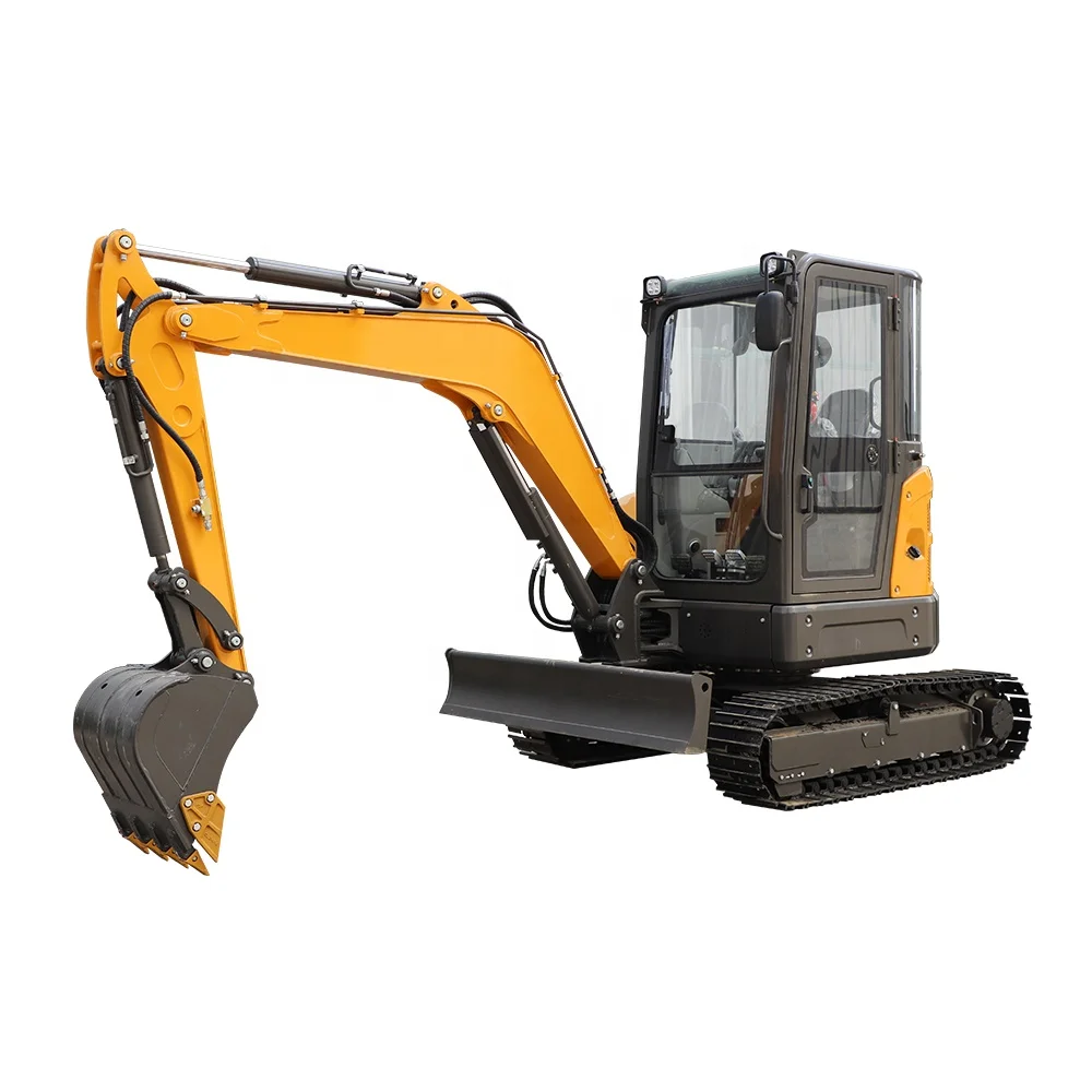 INFRONT Earth-moving machinery Vibrate Hammer Hydraulic Post Pile Driver Skid Steer Post Driver for 1ton 2 ton Mini Excavator