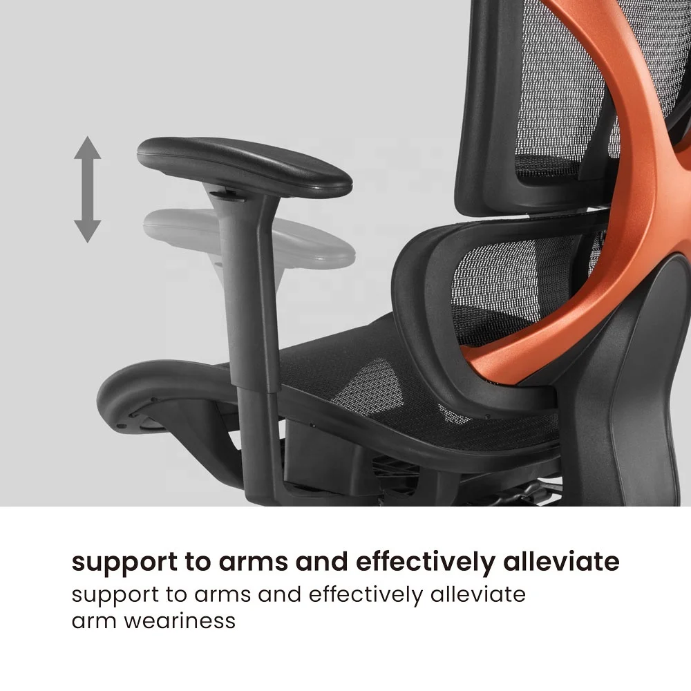 Back Support SpineX Ergonomic High Back Swivel Leaning Office Computer Chair with 3D Armrest Height Adjustable