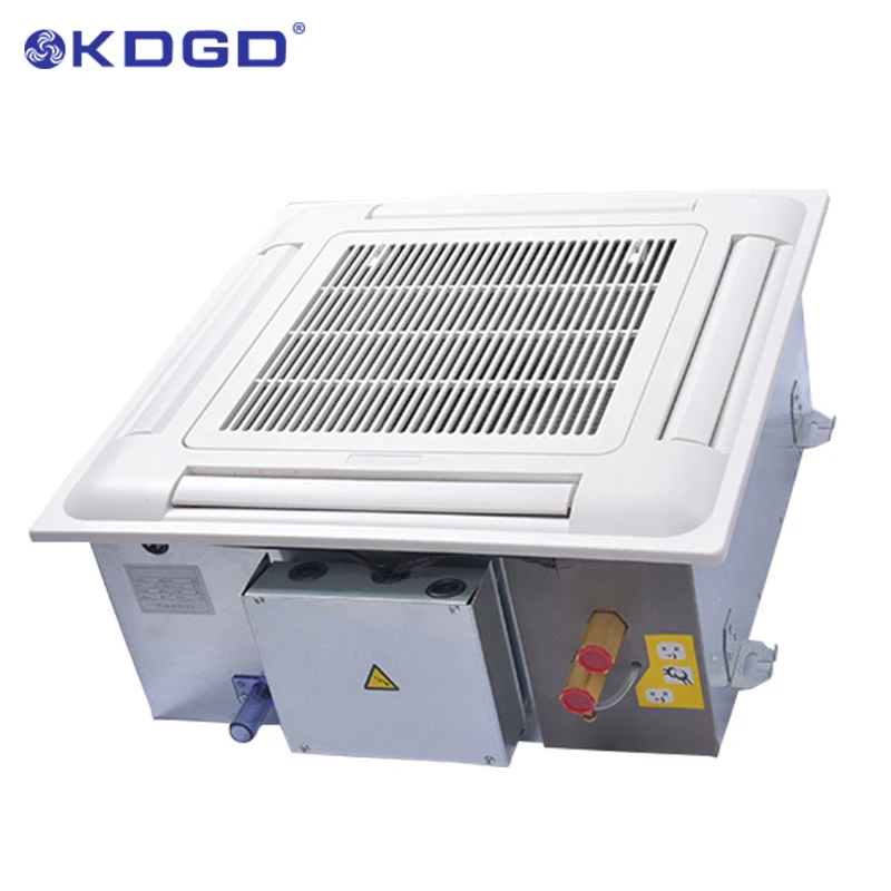  9000btu потолочный скрытый охлажденной воды fcu системы вентиляции и кондиционирования 4way 2-полосная кассета вентиляторного