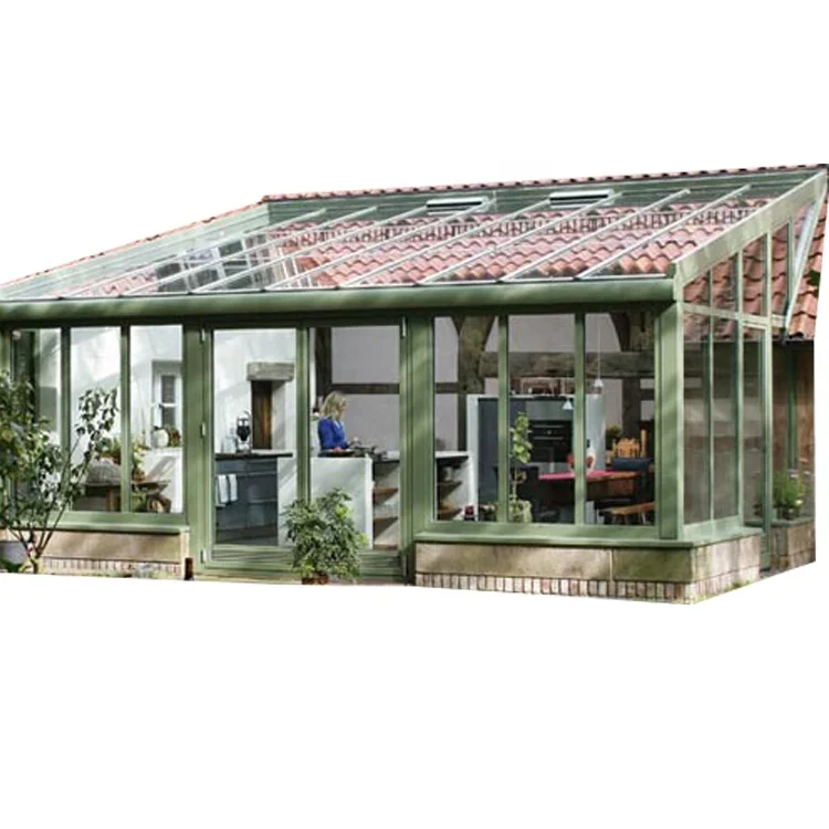 glass room with balcony gable end conservatory  best winter garden  glass front verandah for sale