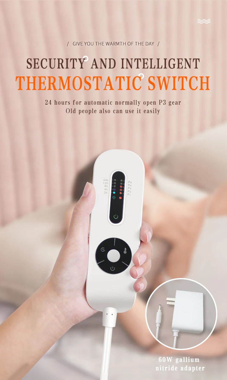 2024 trending  new product Extra Soft Heated Electric Blanket for Winter 24v low voltage