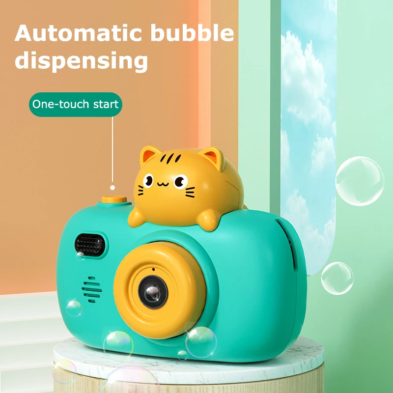 Cute Cartoon Animal Shape Bubble Camera New Leak Proof Dinosaur Bubble Machine Water Soap Toy Outdoor Toys Summer For Kids