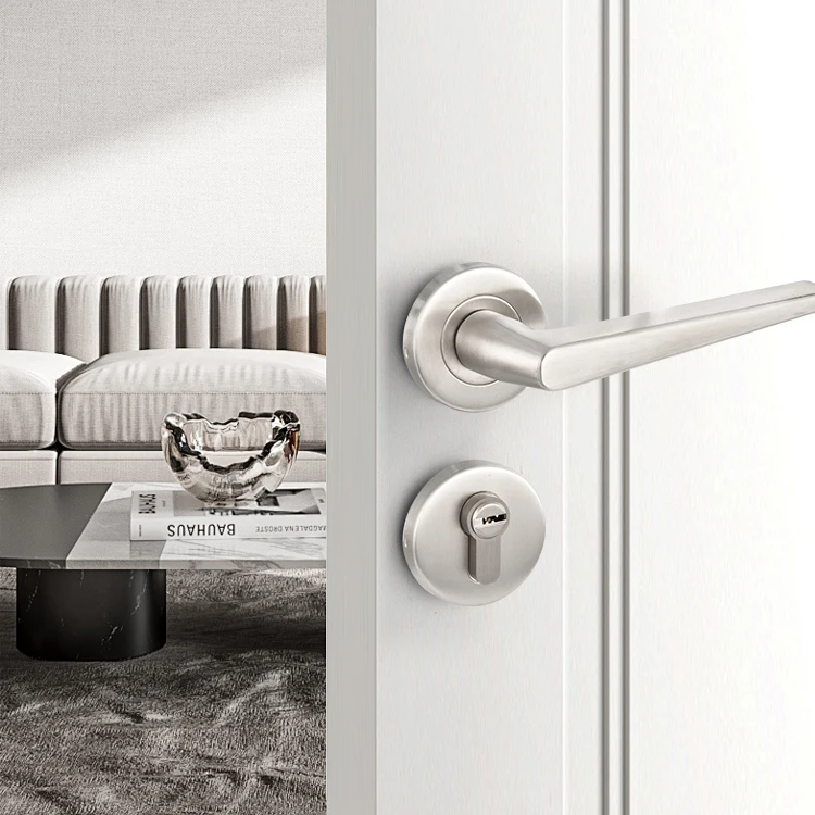 Factory Price 304 Stainless Steel Interior Security Silent Mortise Lever Handle Door Handles Lock