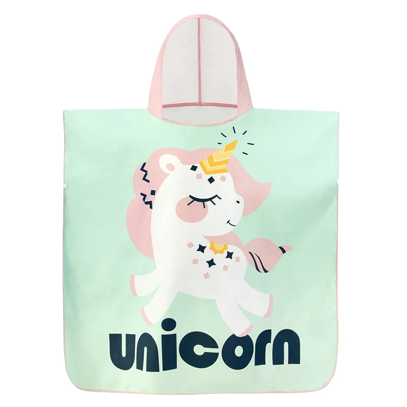 Manufacturer Wholesale Factory Hot Sale Cheap Beautiful microfiber Kids Beach Towel Poncho