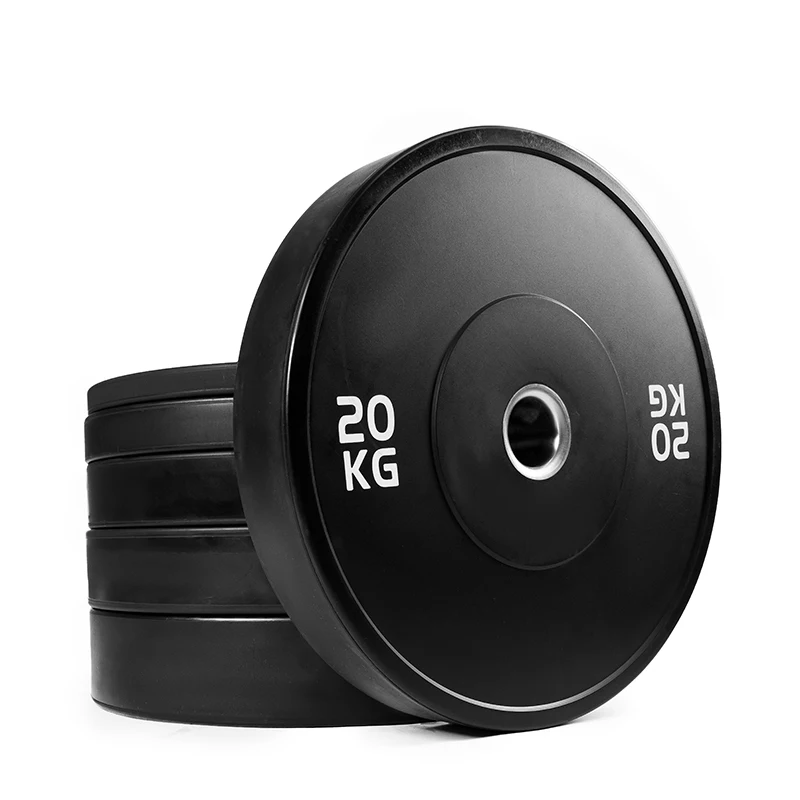 Bumper Rubber Plate Rubber Weight Plate D450MM Different thickness Customer logo Printing